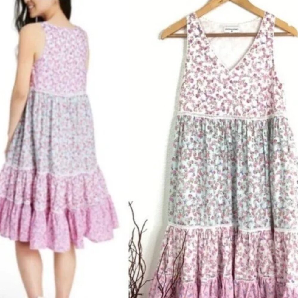 LoveShackFancy X Camille Pocketed Babydoll Dress Women’s Size XL - Picture 4 of 10